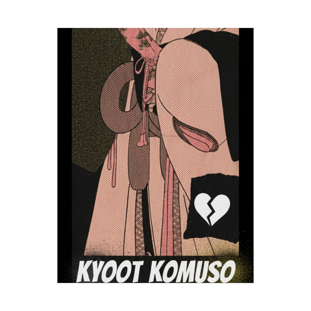 Streetwear Collage — A Girl As A Komuso — Matte Poster