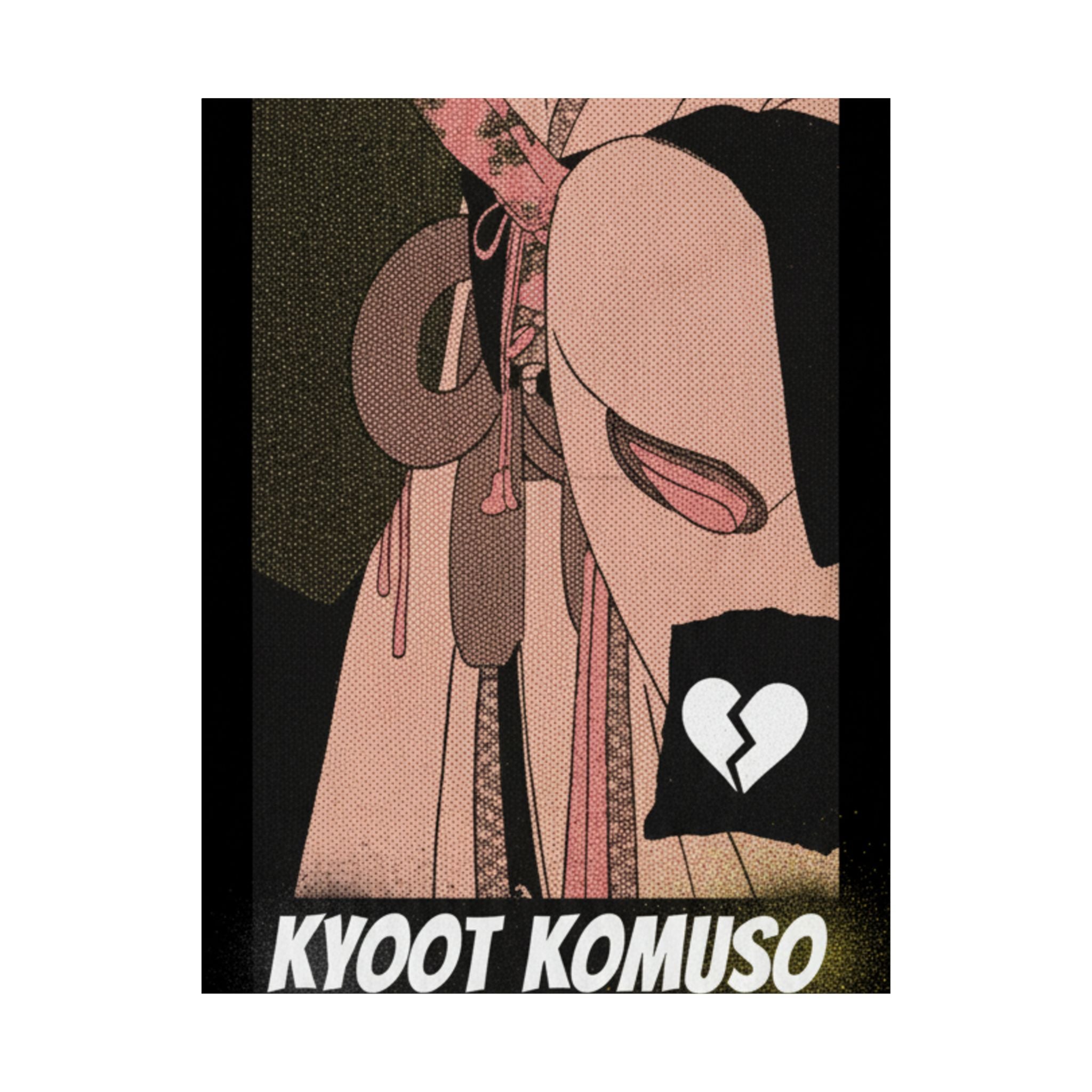 Streetwear Collage — A Girl As A Komuso — Matte Poster