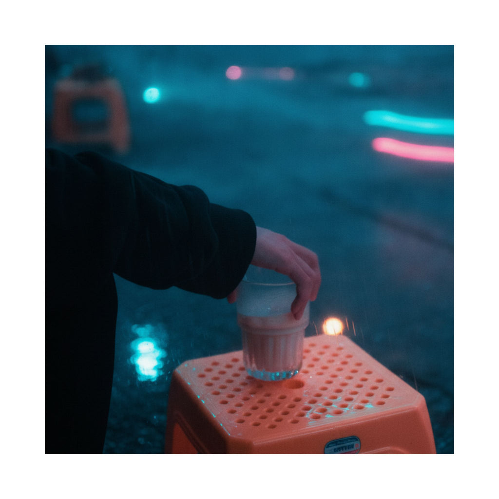 Neon Noir — Person — Matte Poster