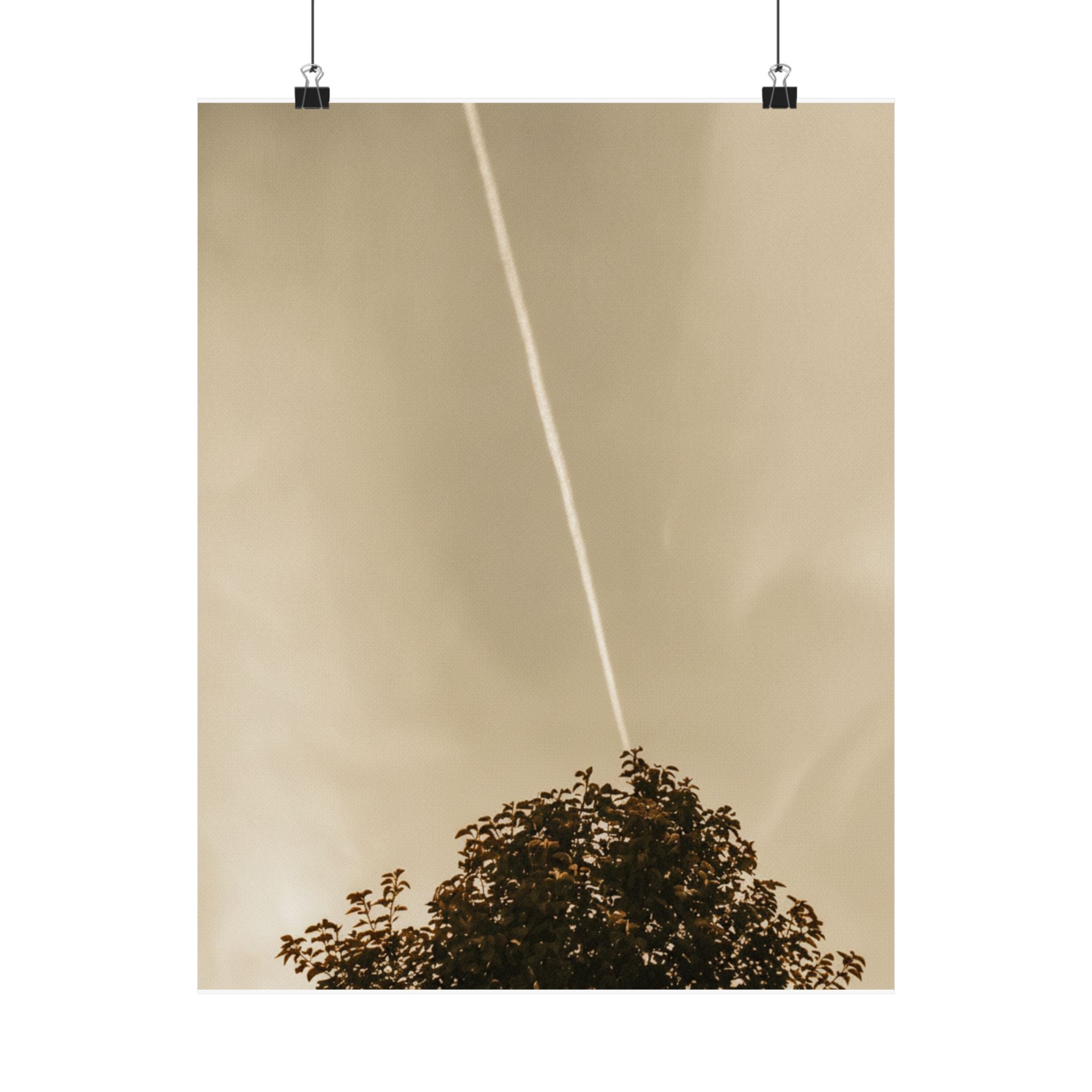 Scenic Nature — Contrail — Matte Poster