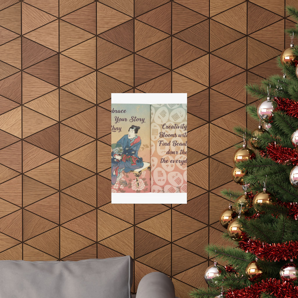 Affirmation — A Fraudulent Murasaki’S Rustic Genji  By Ryūtei Tanehiko — Matte Poster