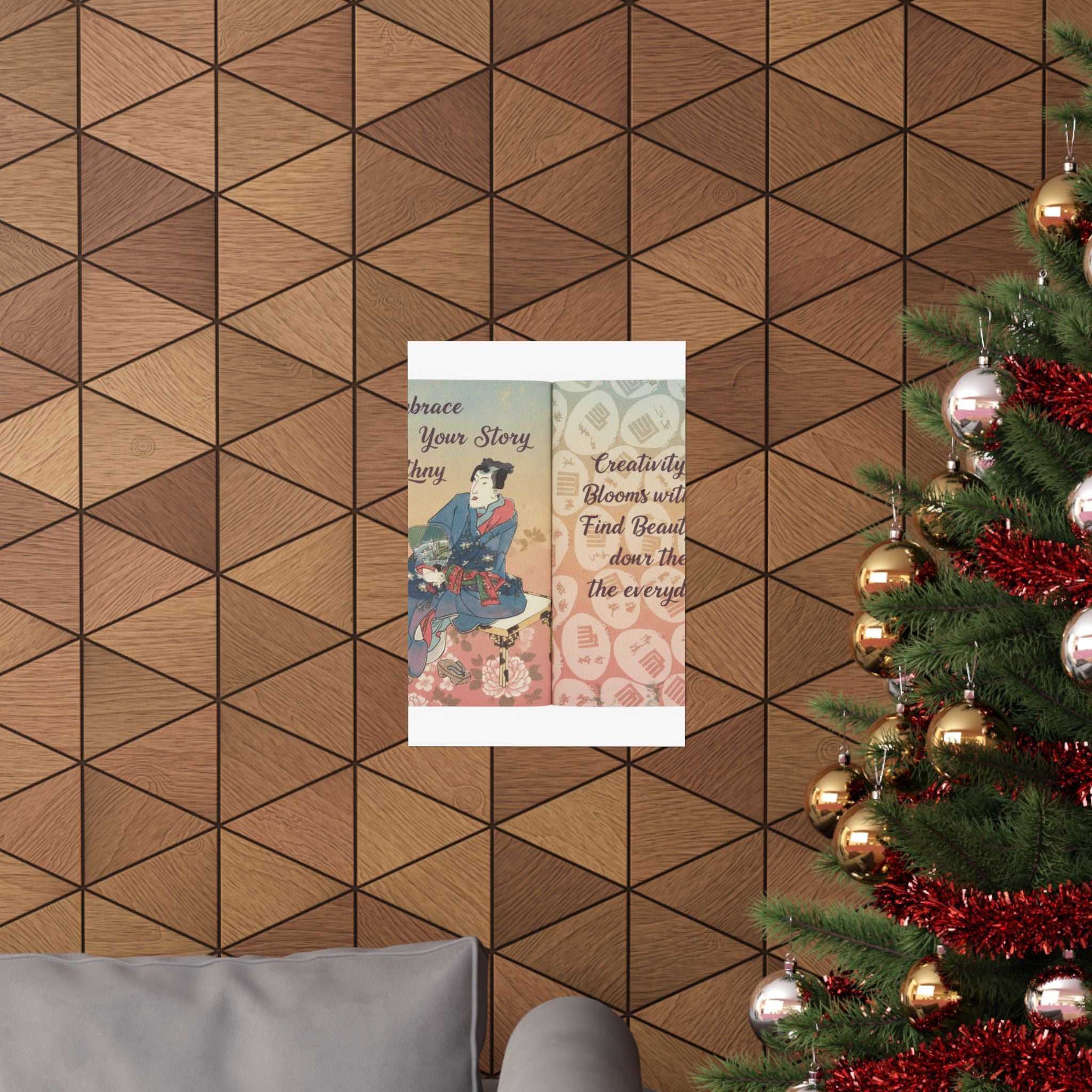 Affirmation — A Fraudulent Murasaki’S Rustic Genji  By Ryūtei Tanehiko — Matte Poster