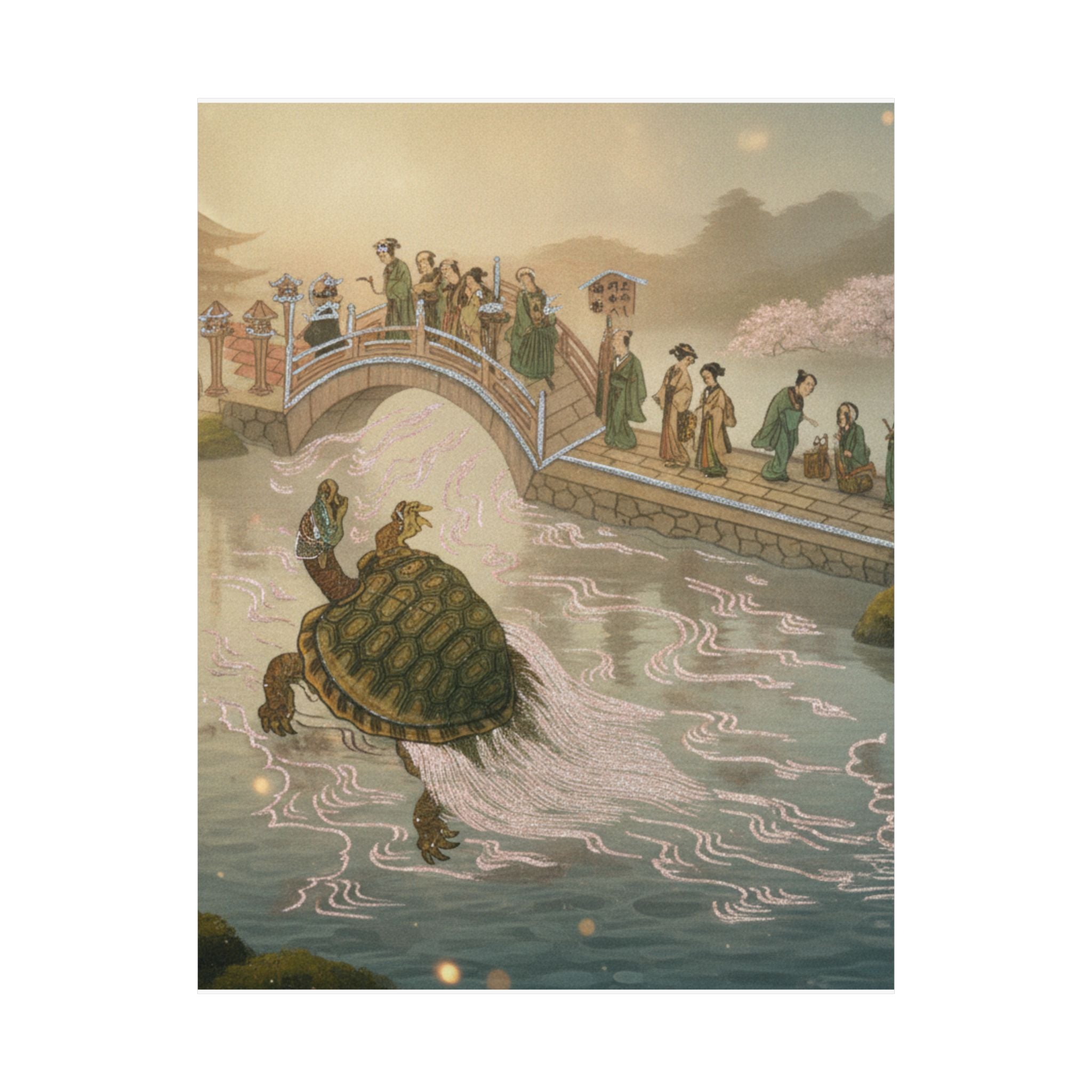 Scenic Nature — Shinabazu Benten Kaicho: Ceremony Of Worshipping Benten At Shinabazu Temple — Matte Poster