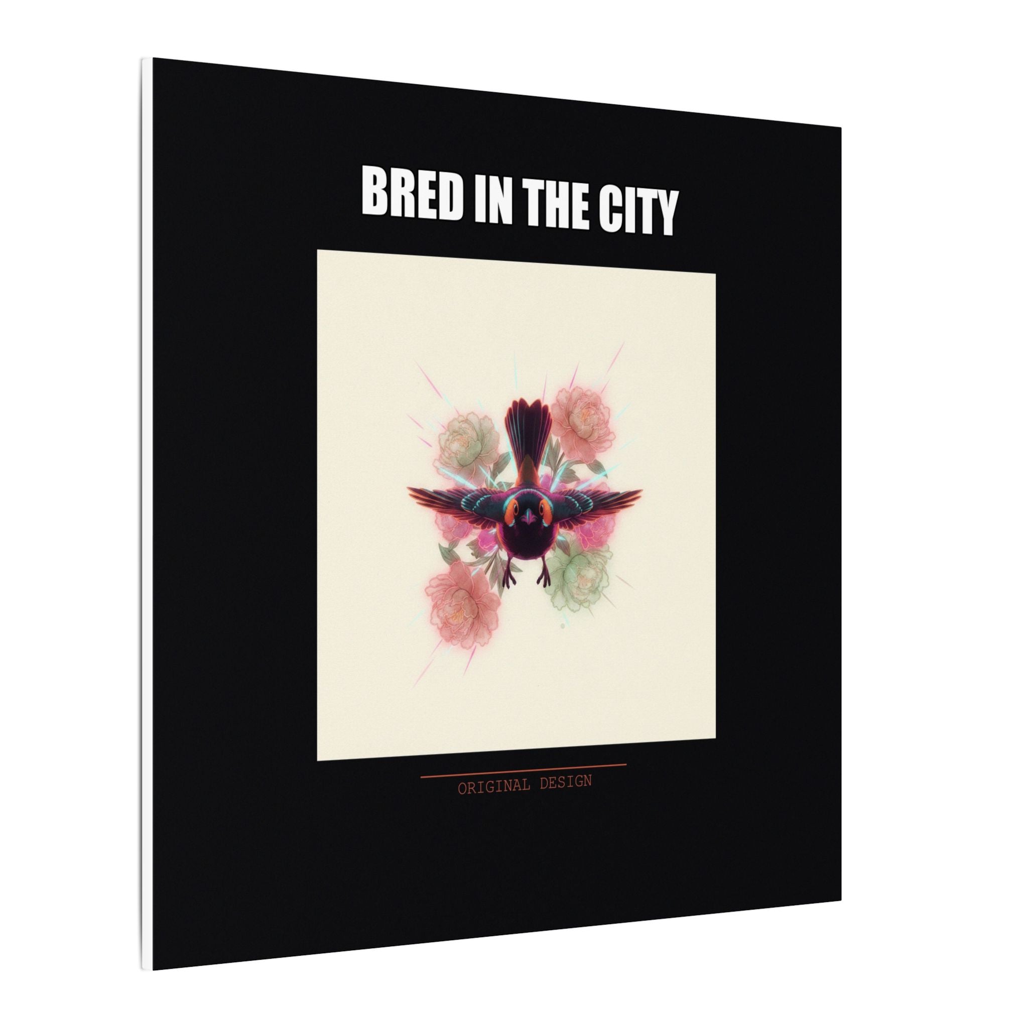 BRED IN THE CITY Flying Bird & Roses Matte Canvas