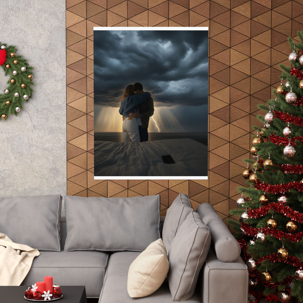 Dramatic Storm — Person — Matte Poster