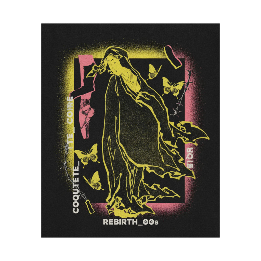 Streetwear Collage — Onna No Daruma — Matte Poster