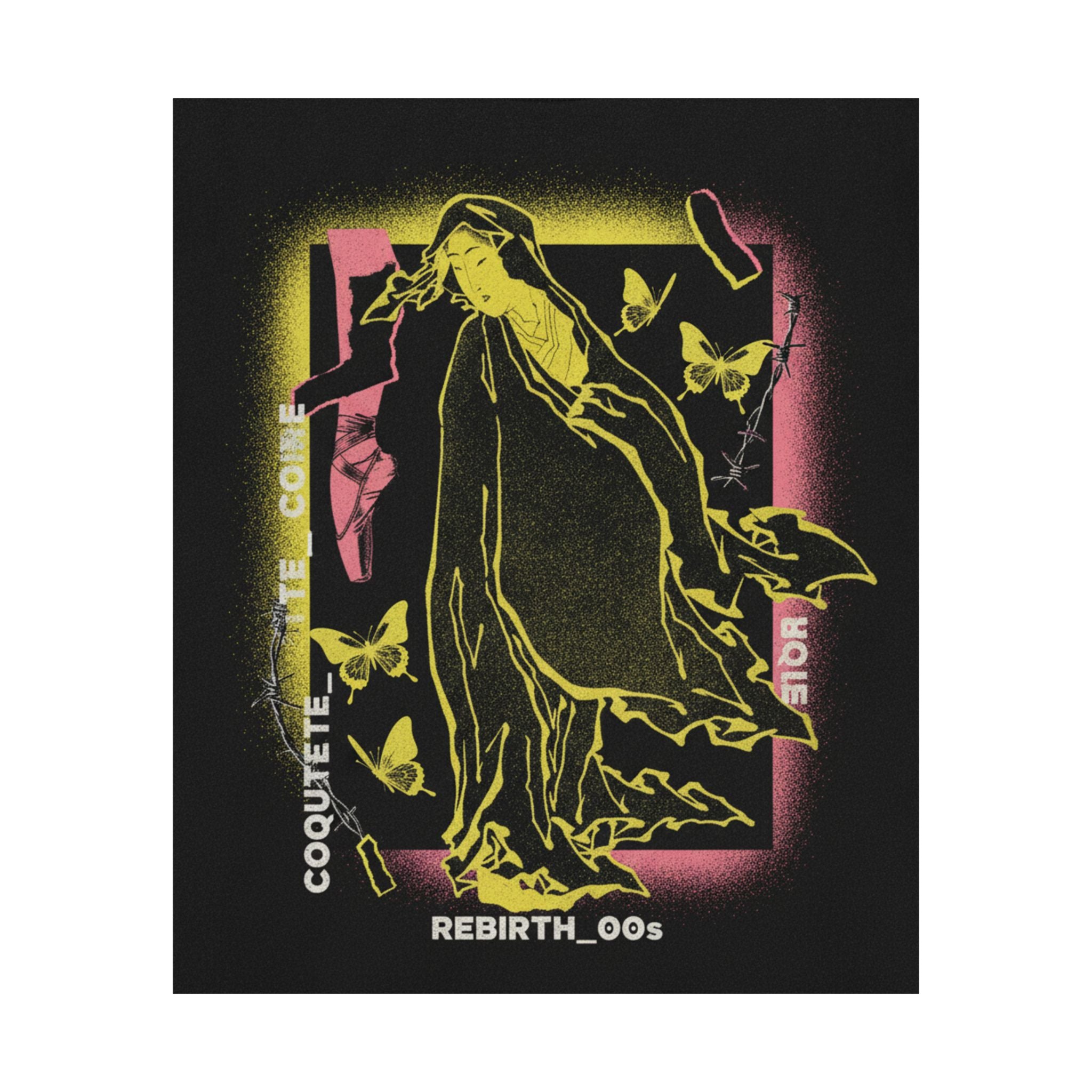 Streetwear Collage — Onna No Daruma — Matte Poster