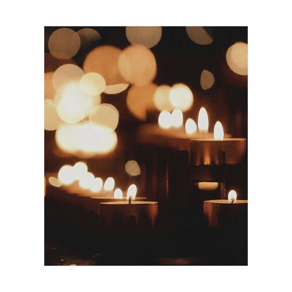 Southern Sunset — Candle — Matte Poster