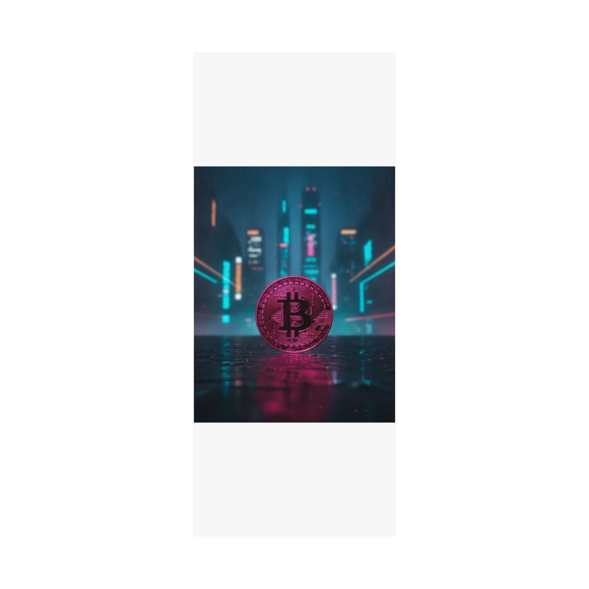 Neon Noir — Coin — Matte Poster