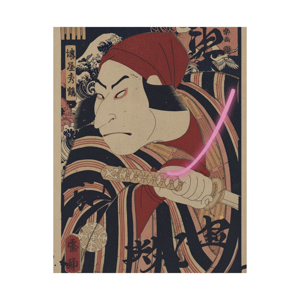 Japanese Street — Nakamura Nakazo Ii As Prince Koretaka Disguised In The Play Ōshukubai Koi No Hat — Matte Poster