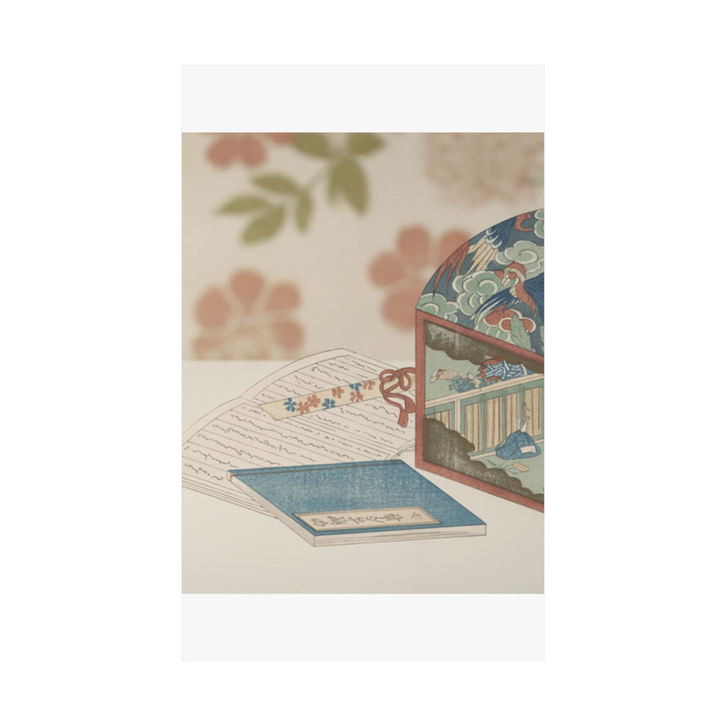 Product Marketing — Box And Books — Matte Poster