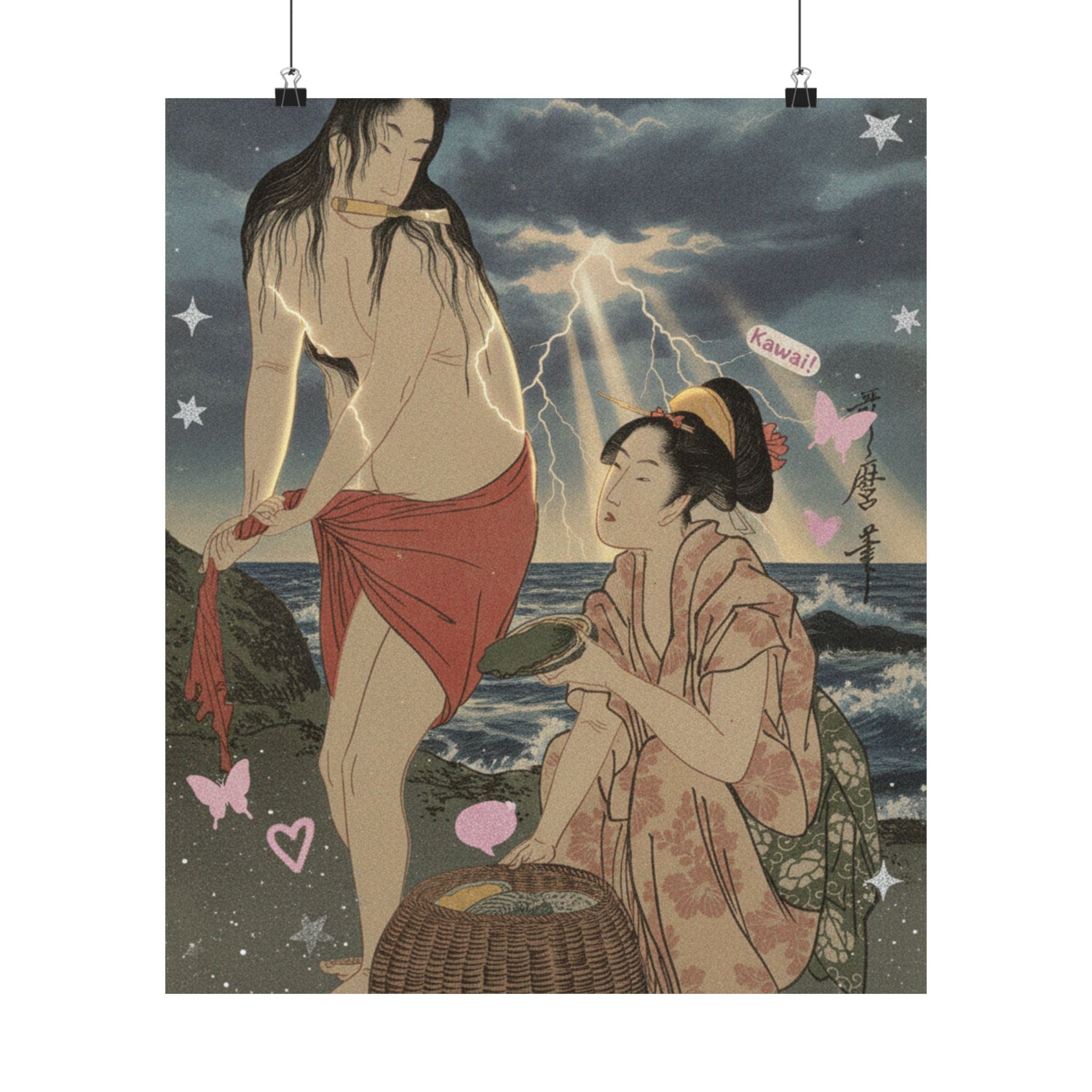 Dramatic Storm — Abalone Divers — Matte Poster