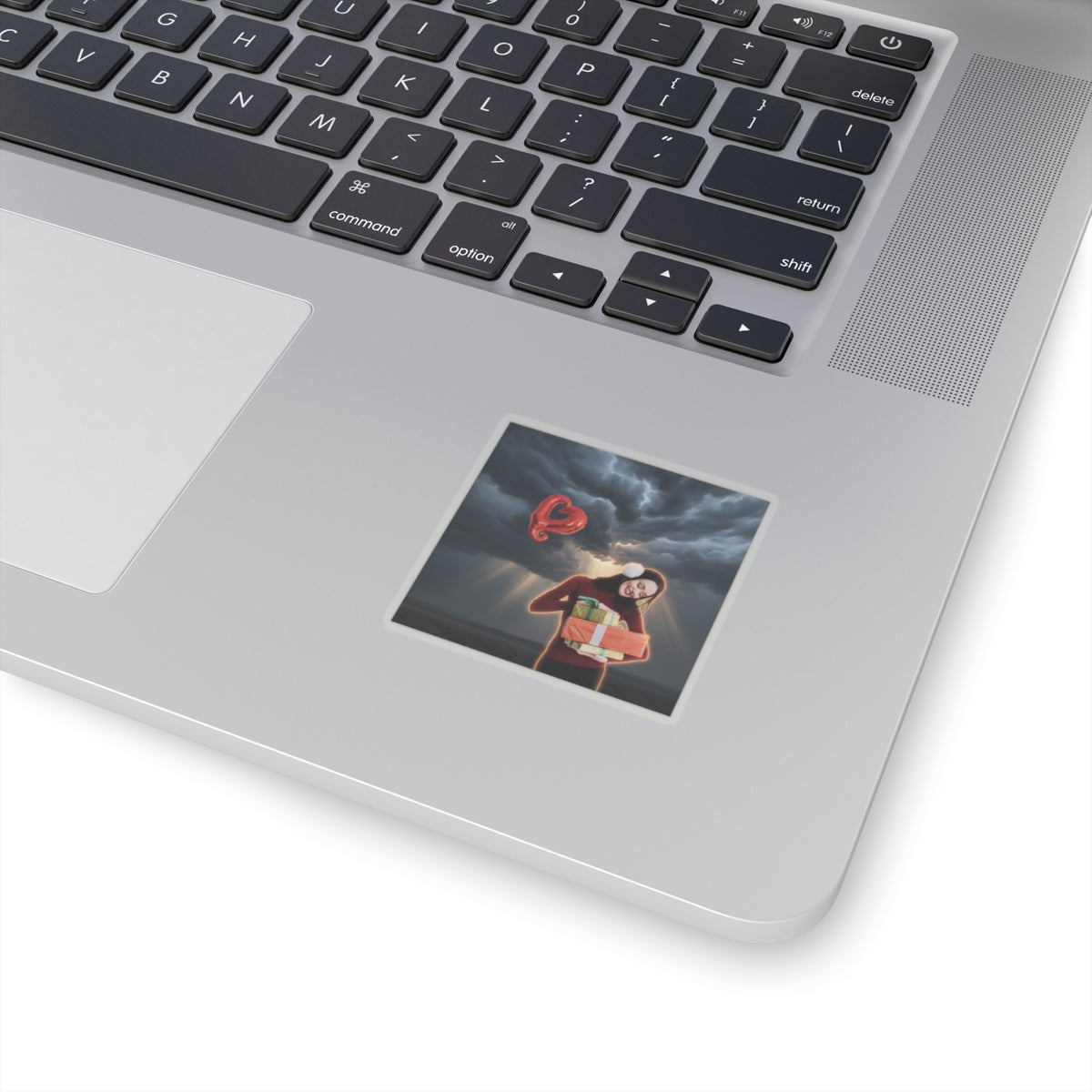 Dramatic Storm — Person — Kiss-Cut Sticker