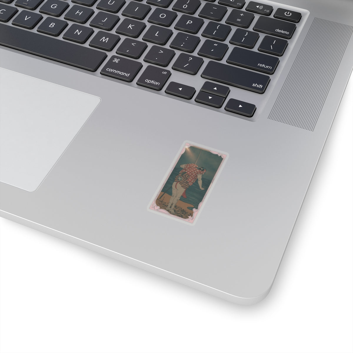 Cinematic — The Actor Otani Hiroemon Iii As Man Ready To Wade Into The Sea With A Drawn Swor — Kiss-Cut Sticker