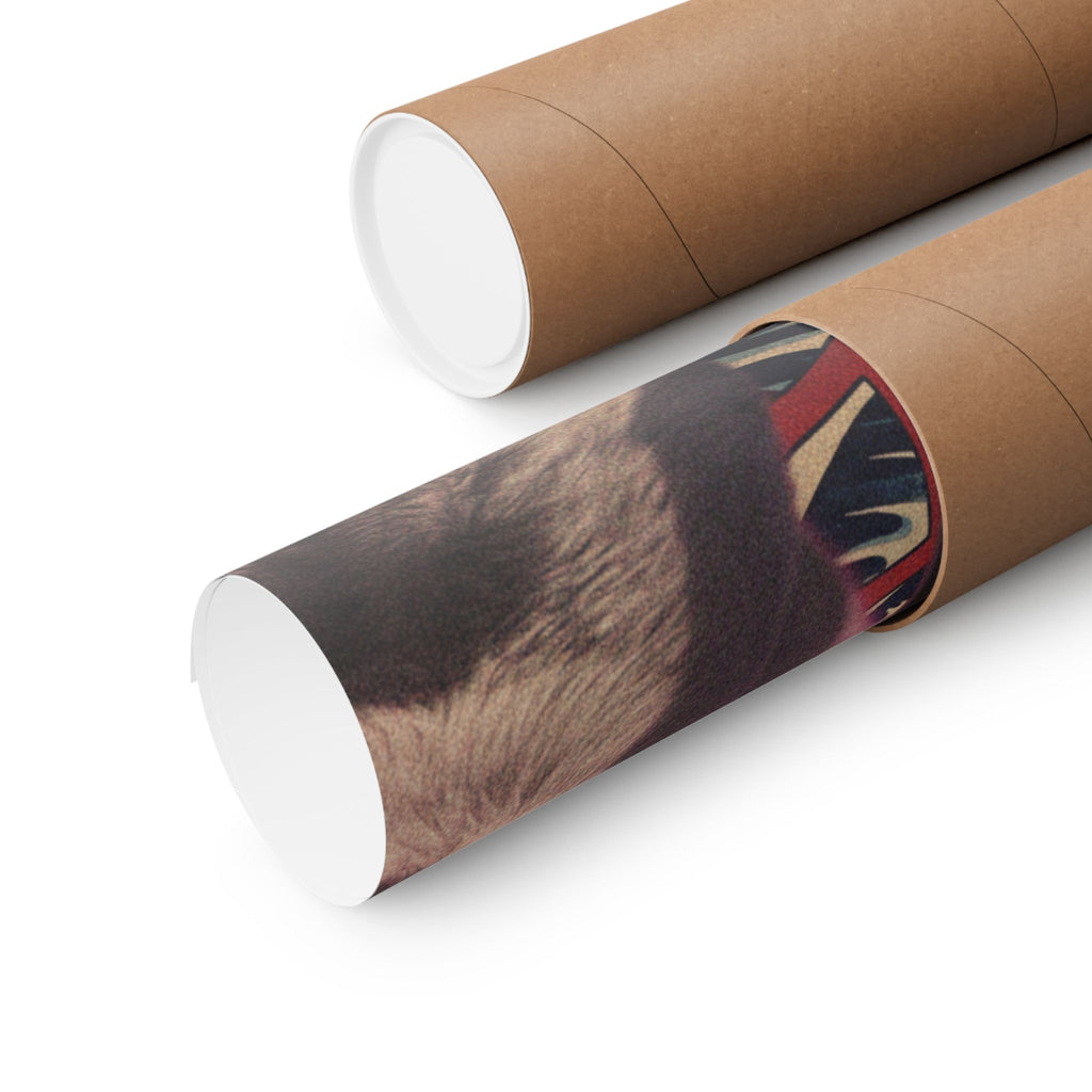 Japanese Street — Dog — Matte Poster