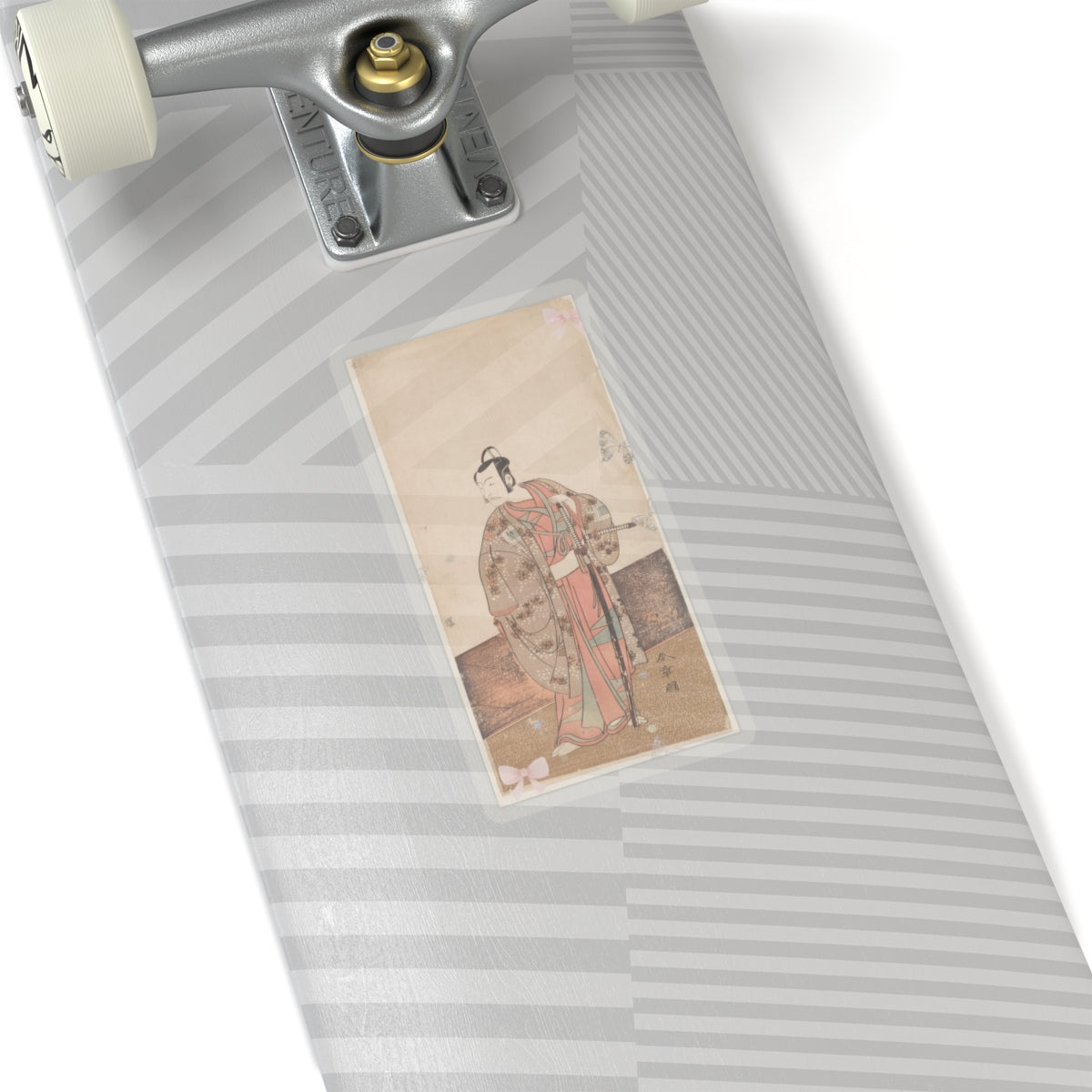 Ecommerce Main — The Actor Ichikawa Danjuro V Standing Inside Of A House And In Front Of An Engaw — Kiss-Cut Sticker