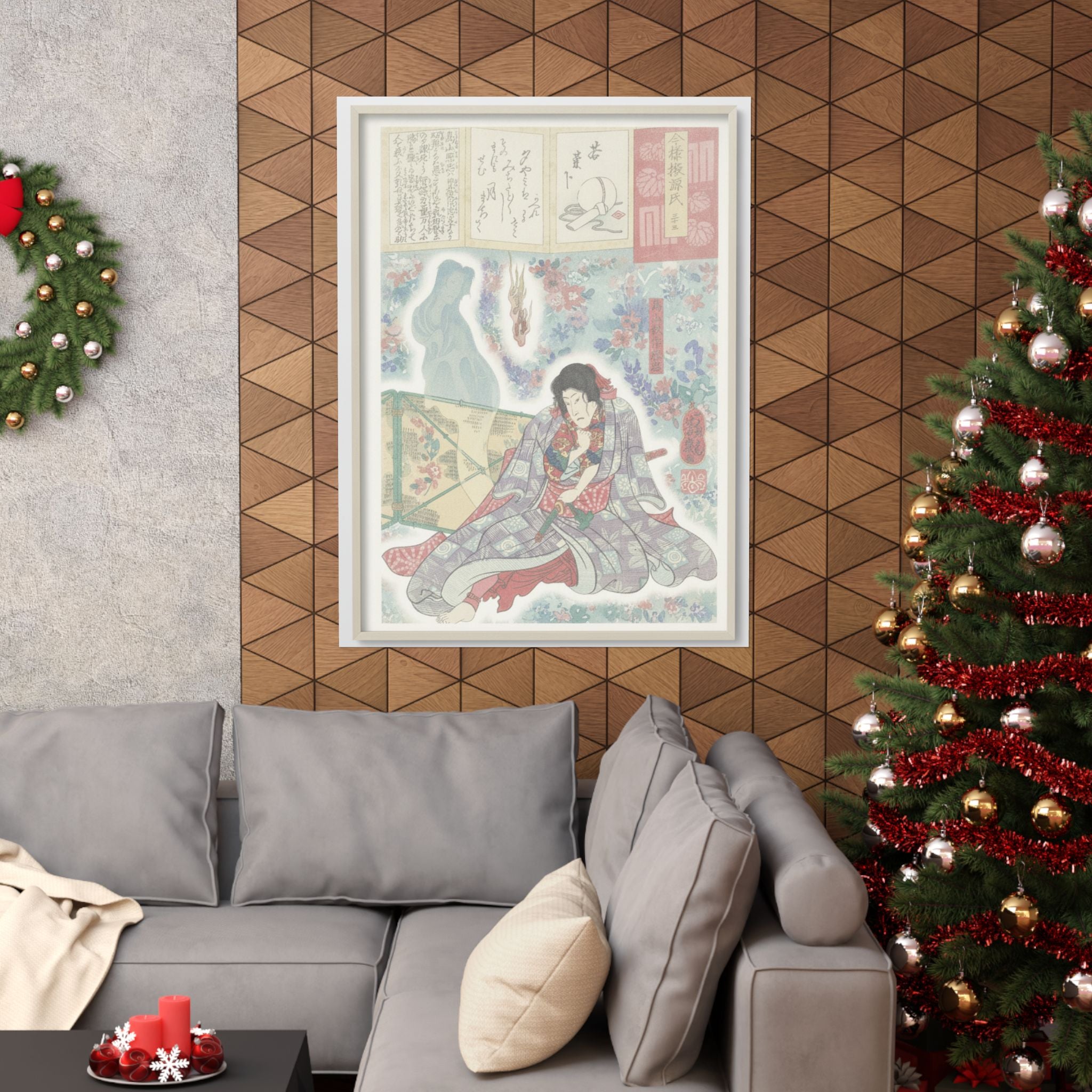 Watercolor — Toriyama Akinari Terutada With Ghost; (The Lavender Chapter) — Matte Poster