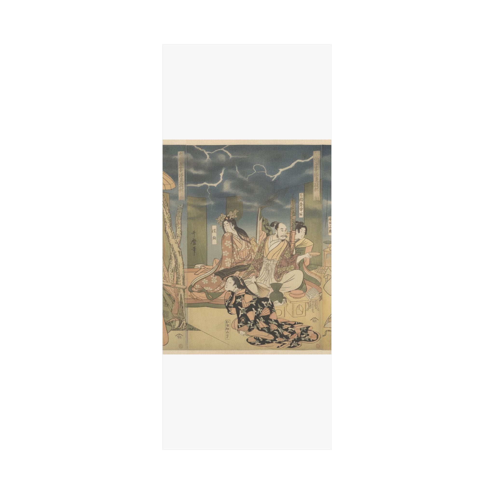 Dramatic Storm — A View Of The Pleasures Of The Taiko And His Five Wives At Rakutō — Matte Poster