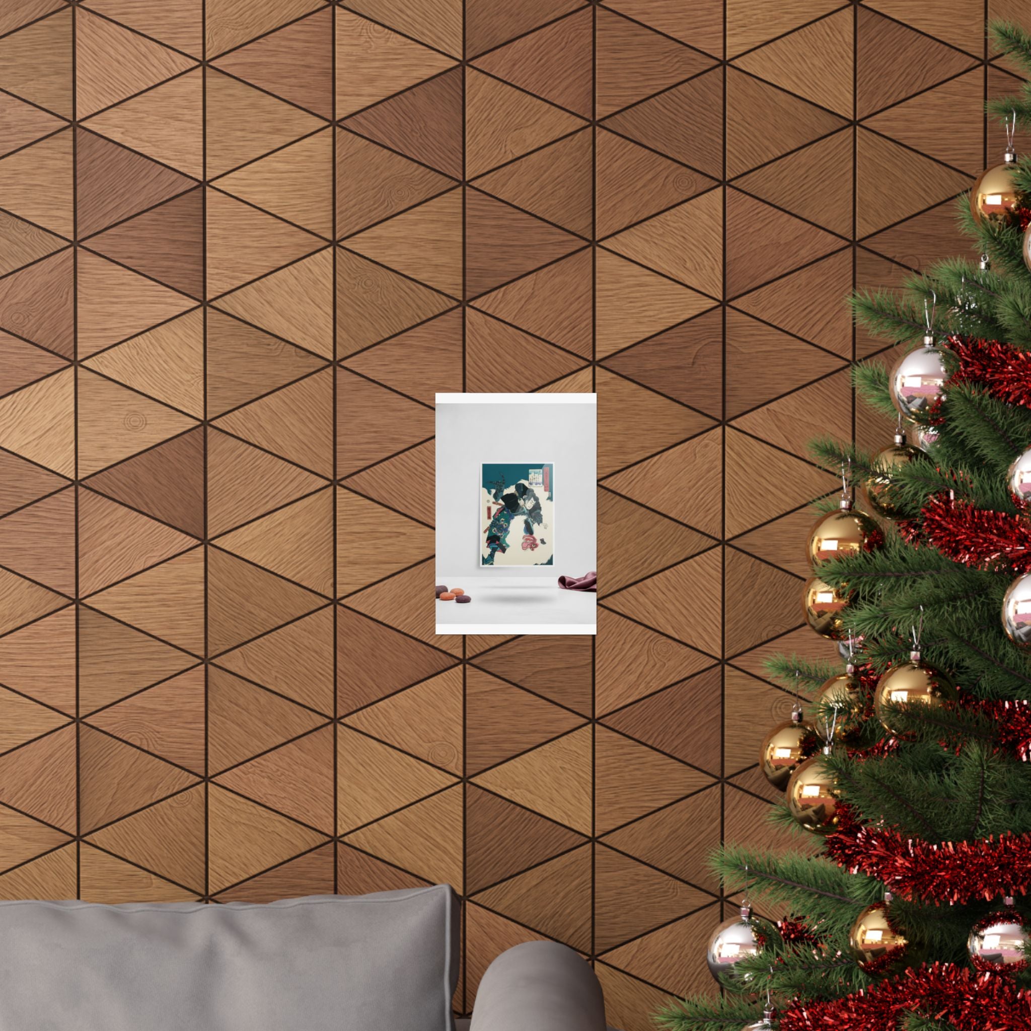 Product Marketing — The Warrior Slaying The Giant White Hihi — Matte Poster