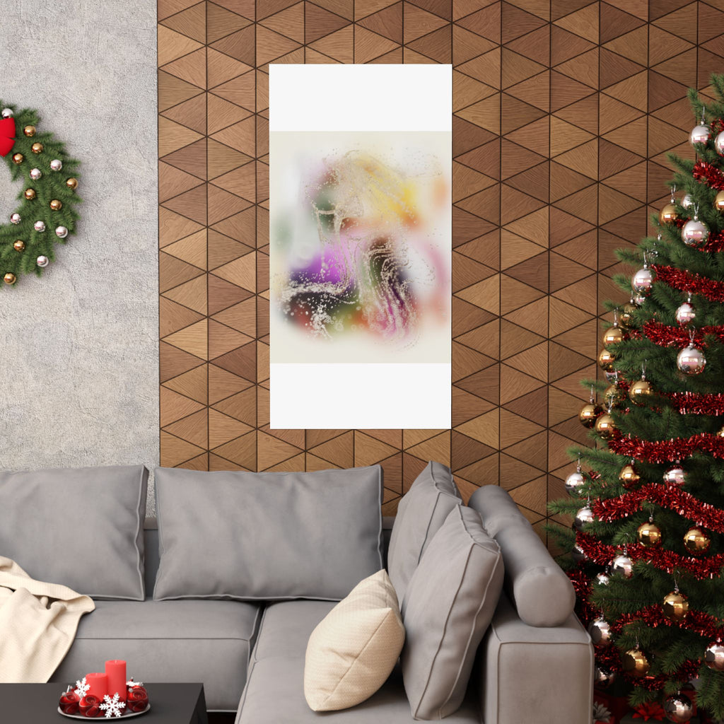 Dreamy Blurred Colour Cloud Abstract Art Poster