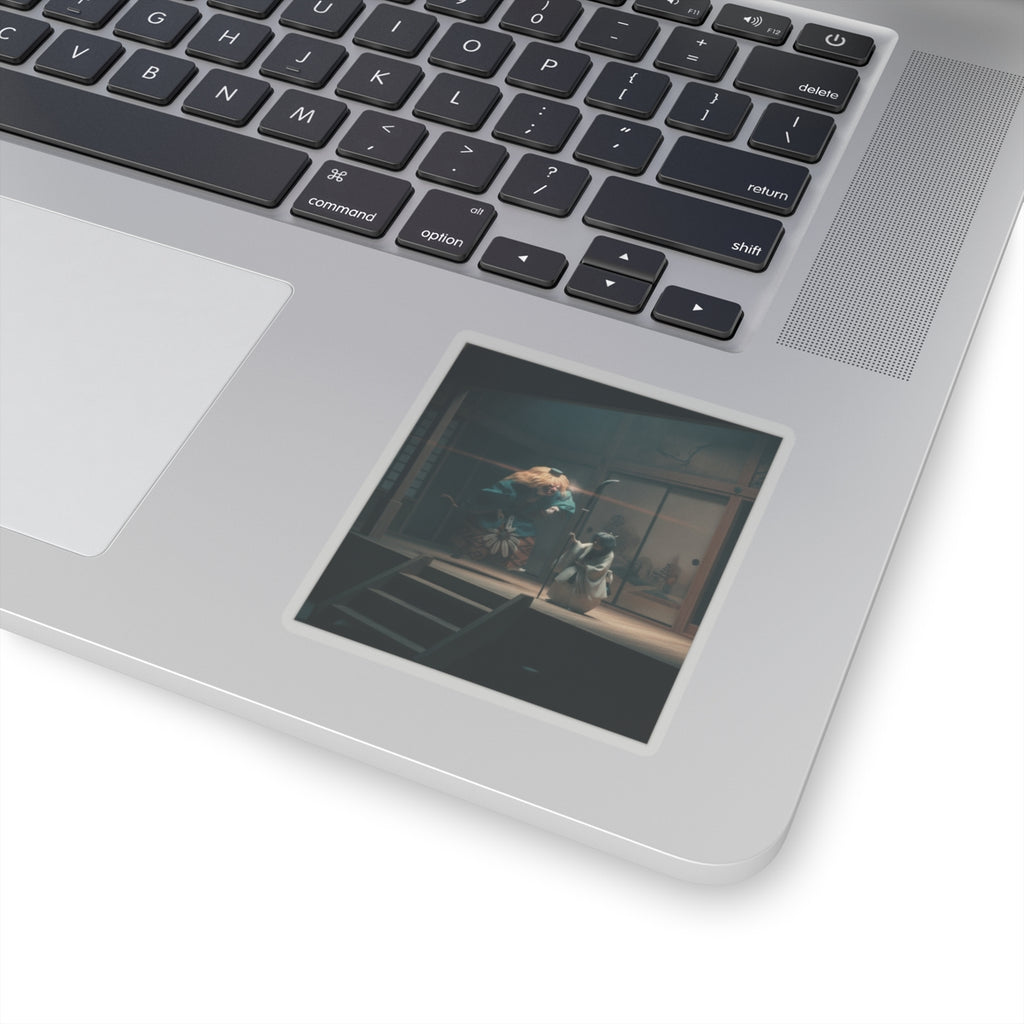 Cinematic — Scene From Noh Dance — Kiss-Cut Sticker