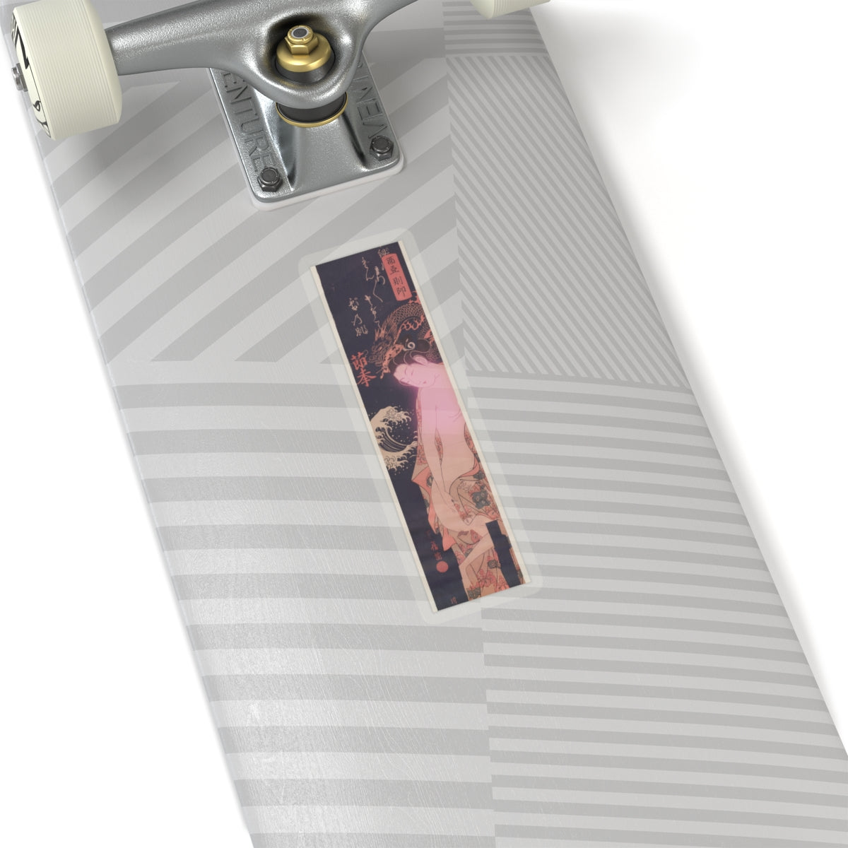 Japanese Street — Lady On Way To The Bath — Kiss-Cut Sticker