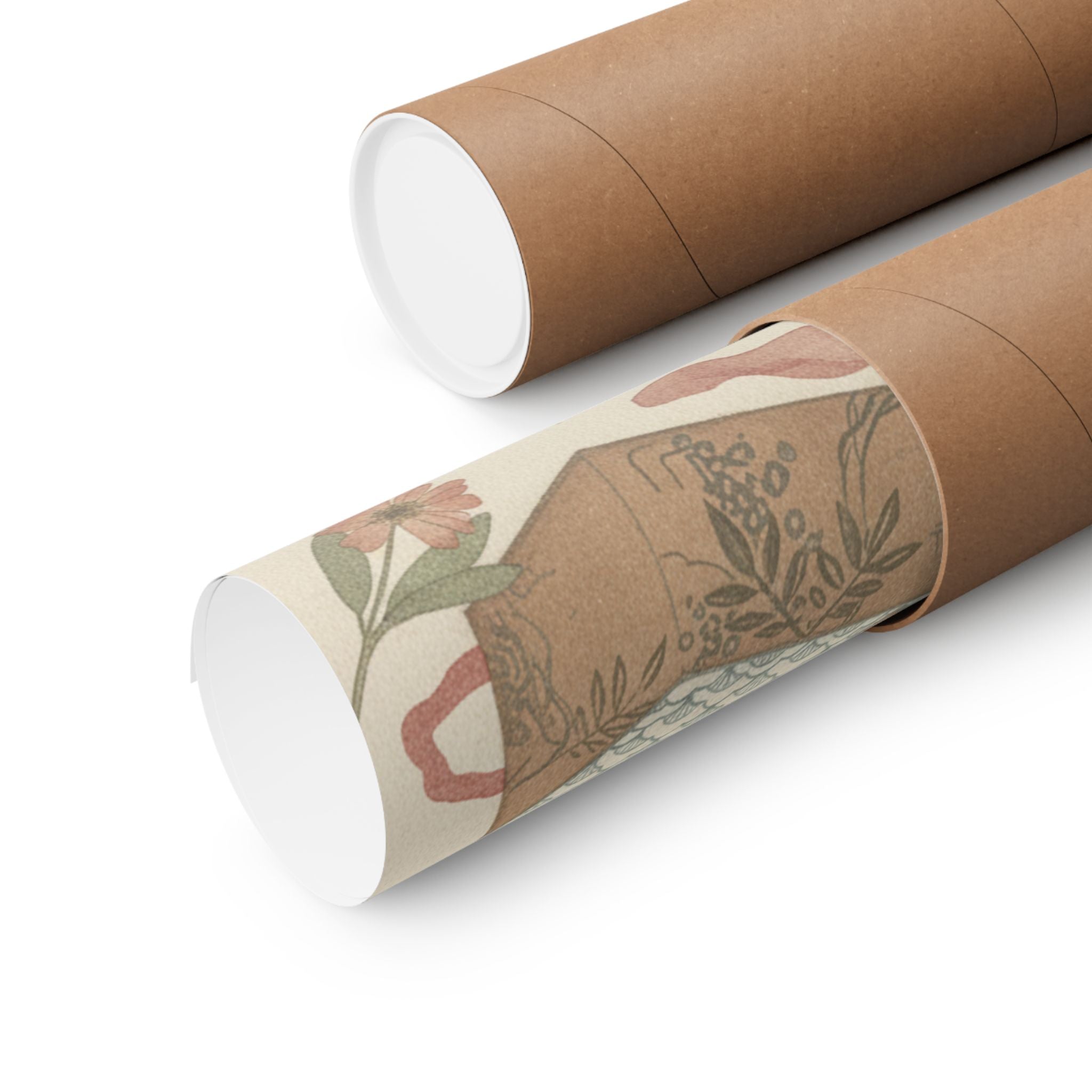 Botanical — Letter-Box With Letter And Potted Flower — Matte Poster