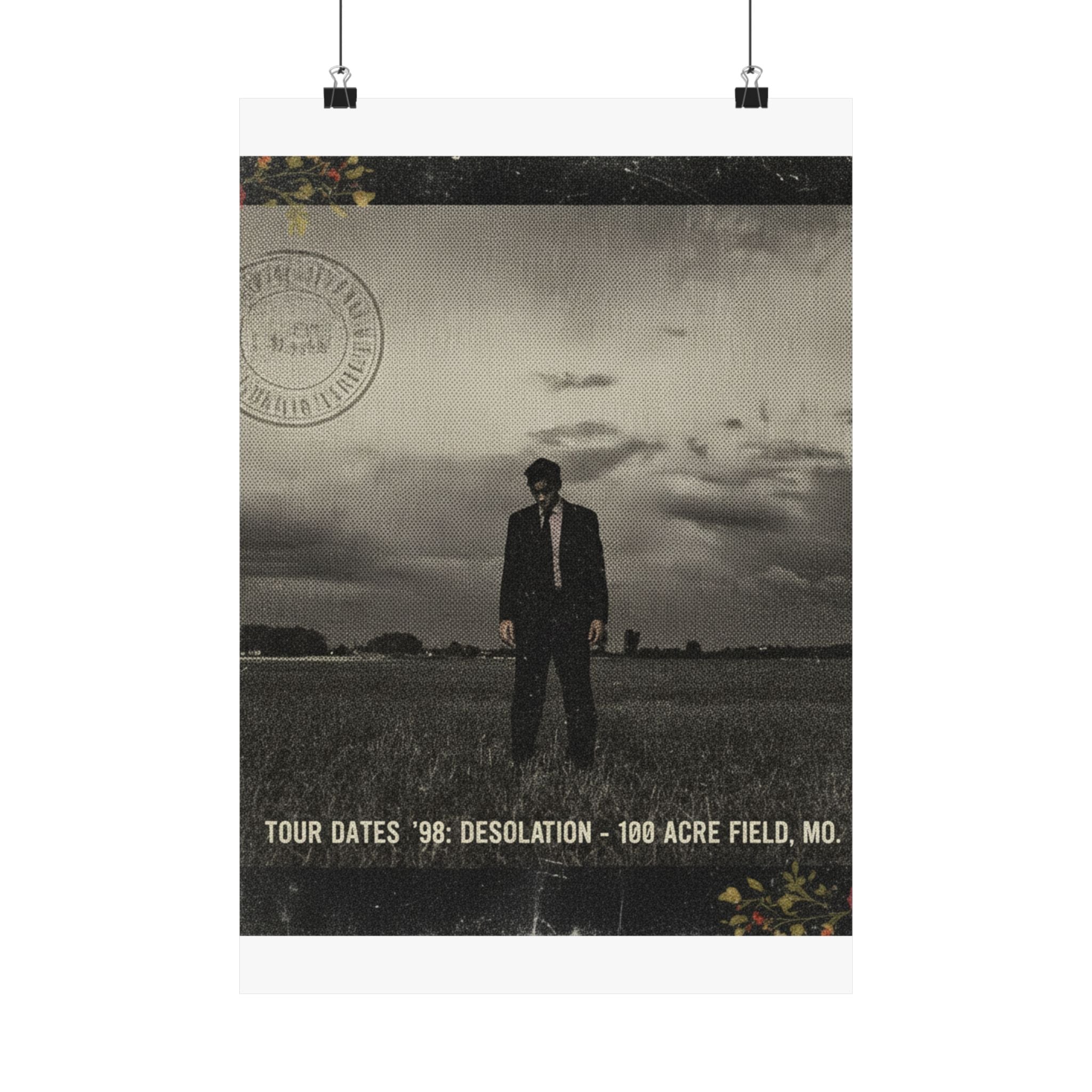 Desolation '98 Tour Vintage Bootleg Field Poster