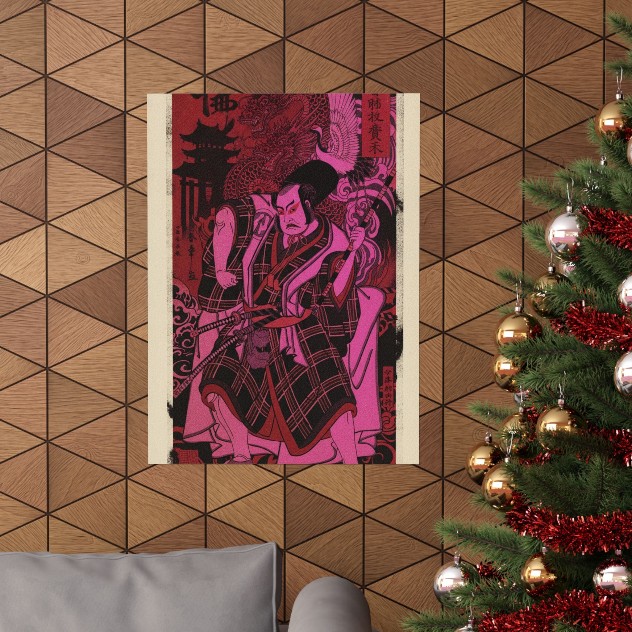 Japanese Street — The Actor Nakamura Sukegorō Ii As A Samurai Disguised As A Shichō Or Attendant A — Matte Poster