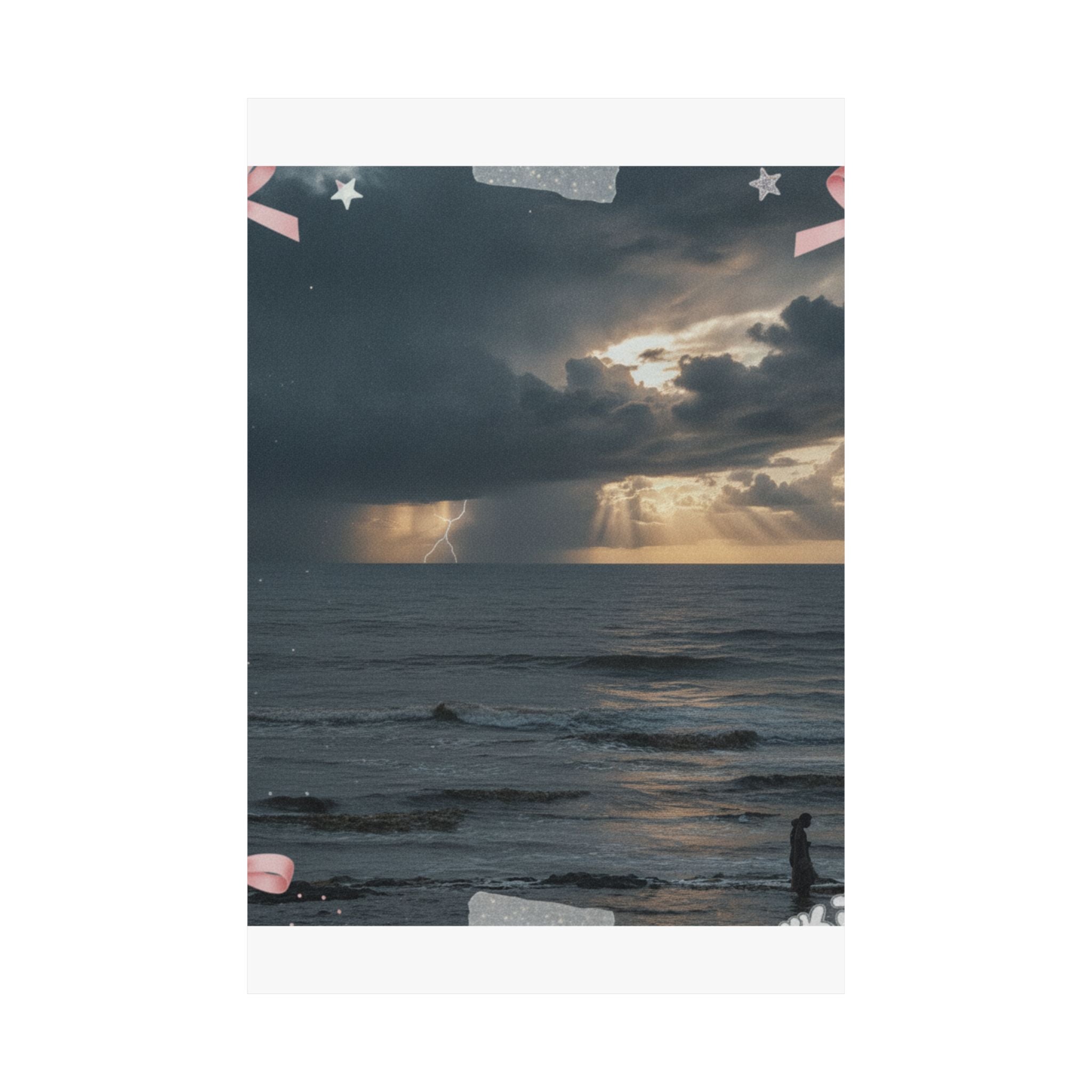 Dramatic Storm — Person — Matte Poster