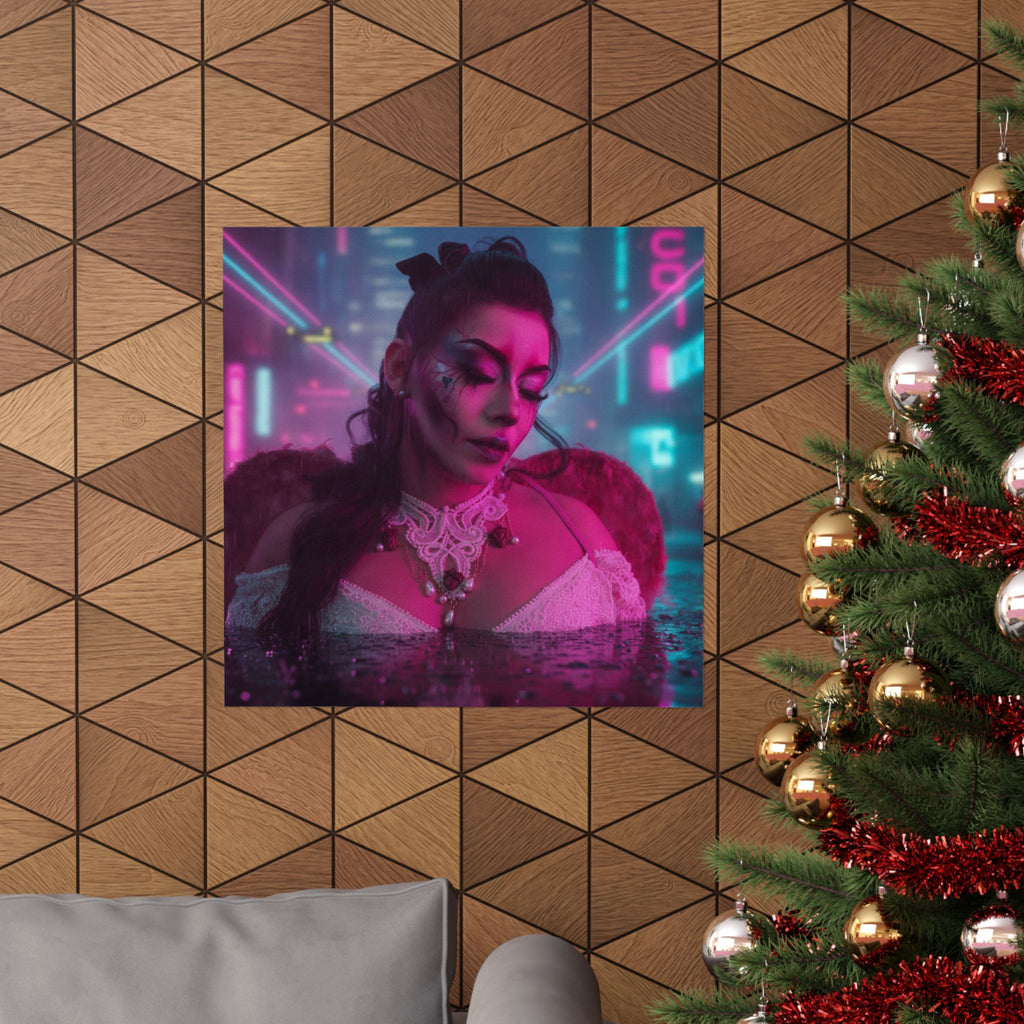 Neon Noir — Person — Matte Poster