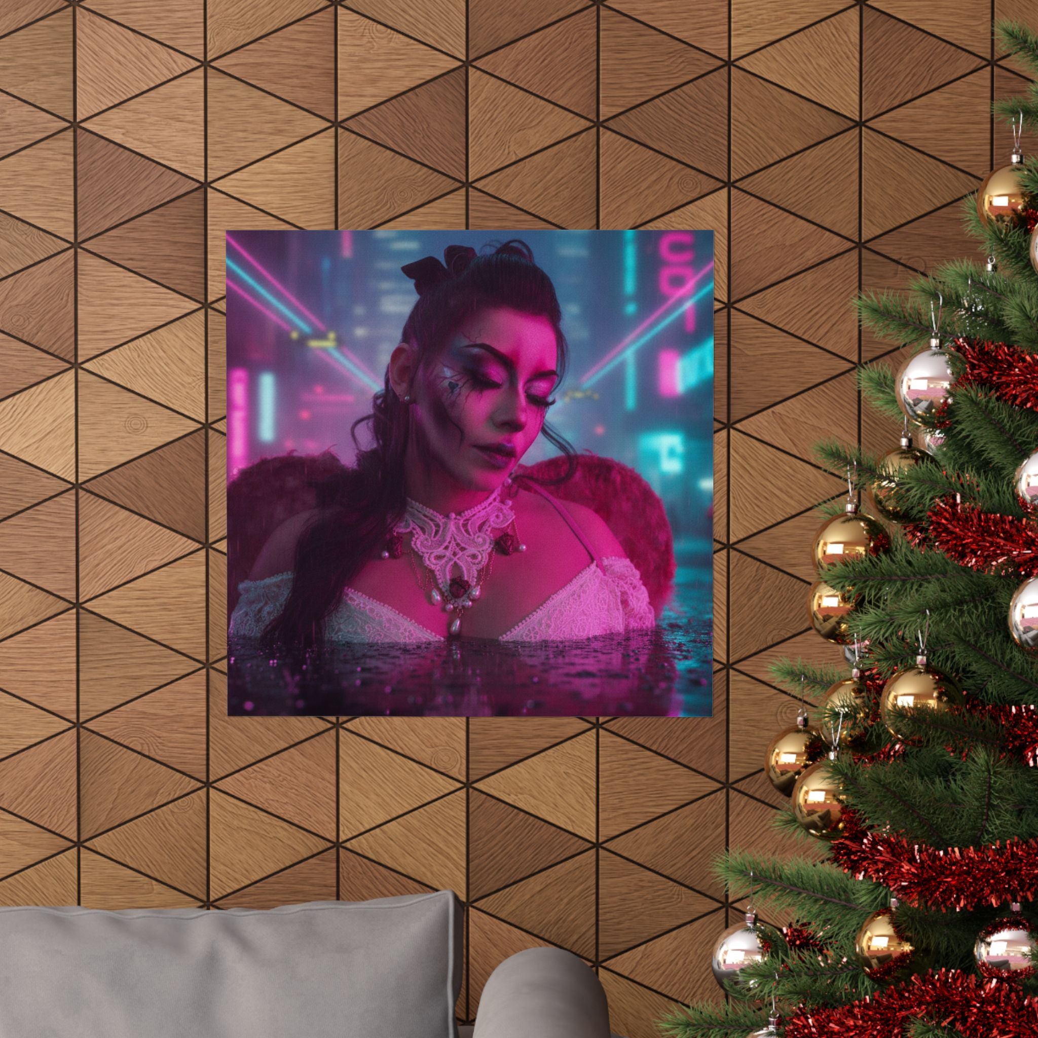 Neon Noir — Person — Matte Poster