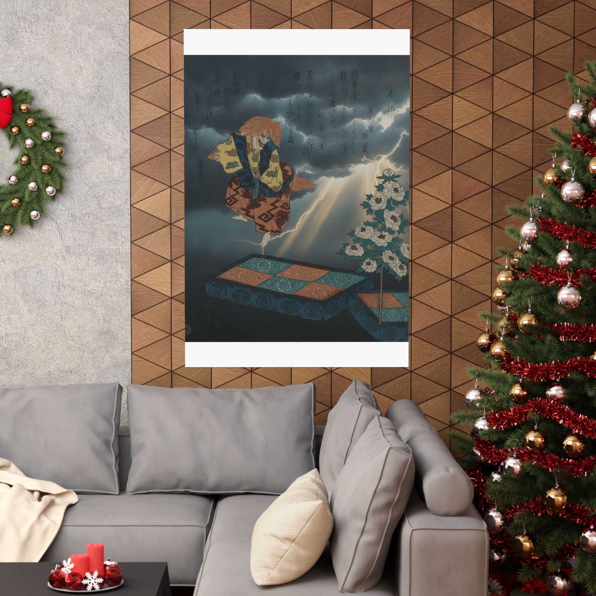 Dramatic Storm — Scene From Noh Dance — Matte Poster