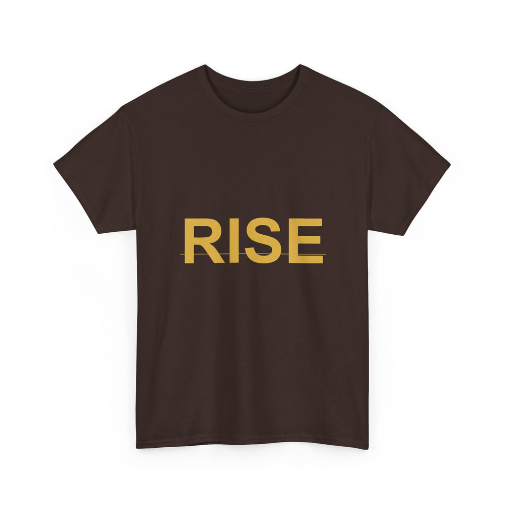 RISE Bold Gold Minimal Typography Graphic Tee