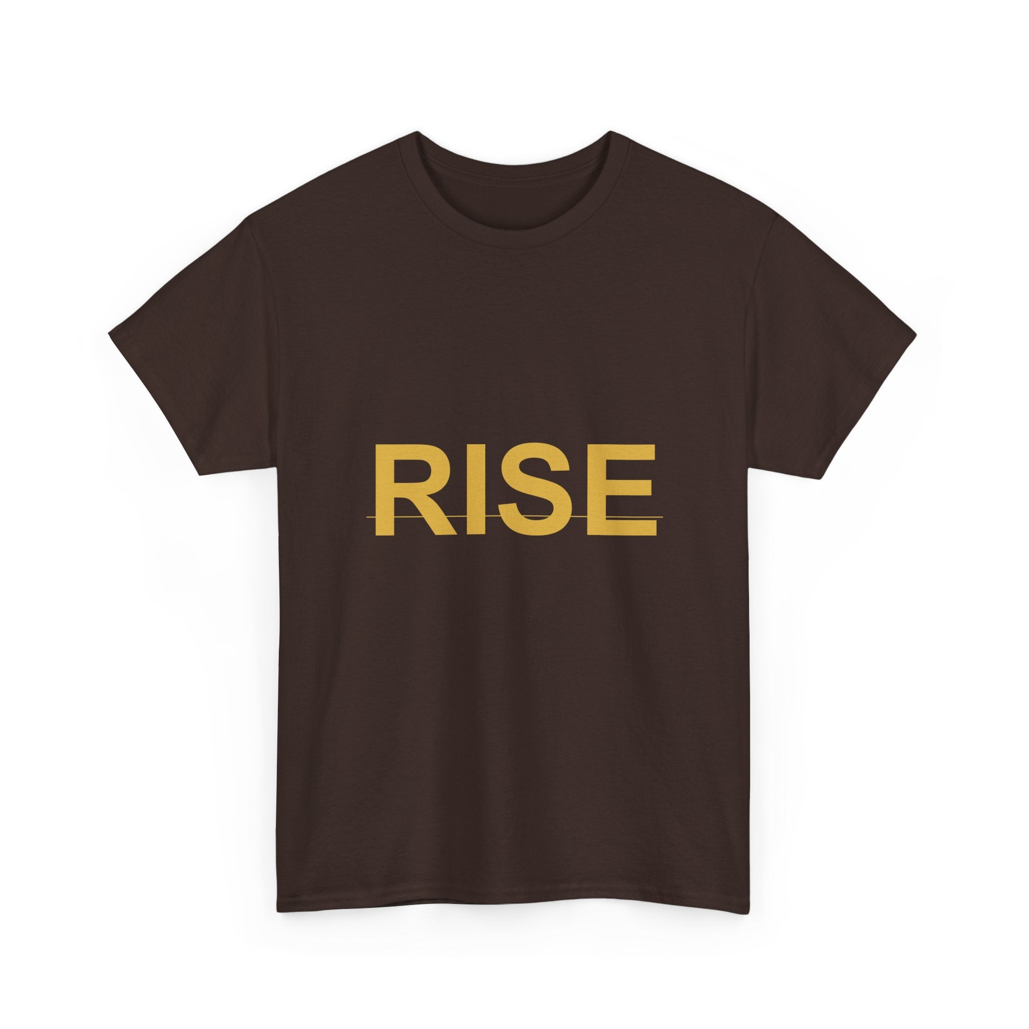 RISE Bold Gold Minimal Typography Graphic Tee