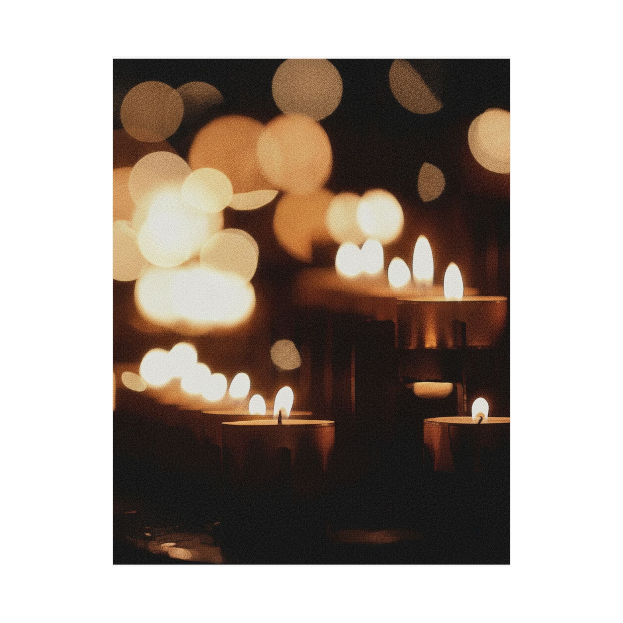 Southern Sunset — Candle — Matte Poster