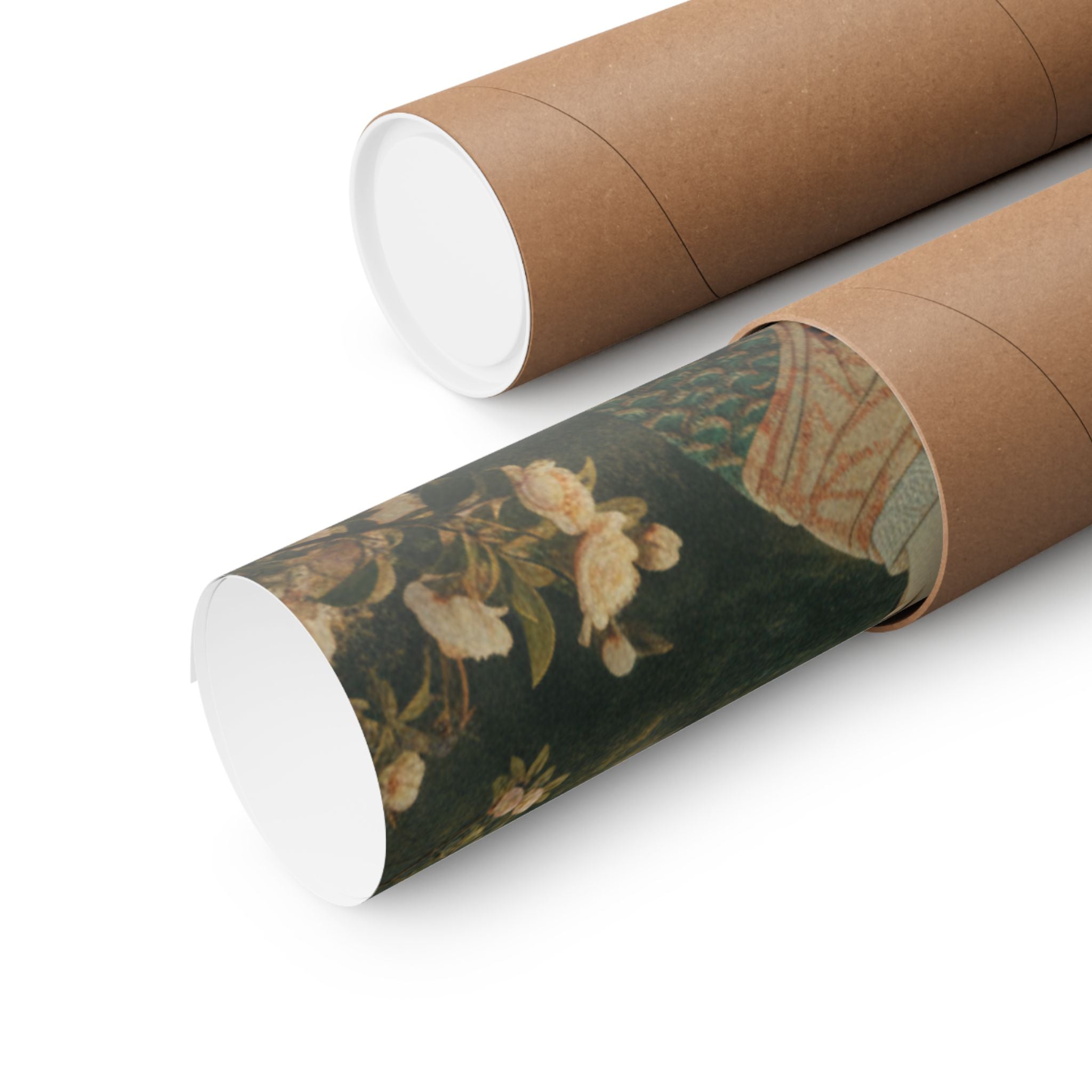 Scenic Nature — Courtesan With Book And Hair-Pin — Matte Poster