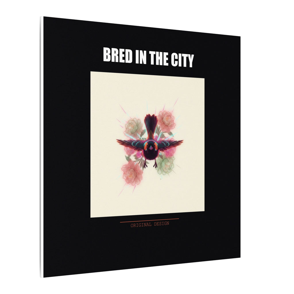 BRED IN THE CITY Flying Bird & Roses Matte Canvas