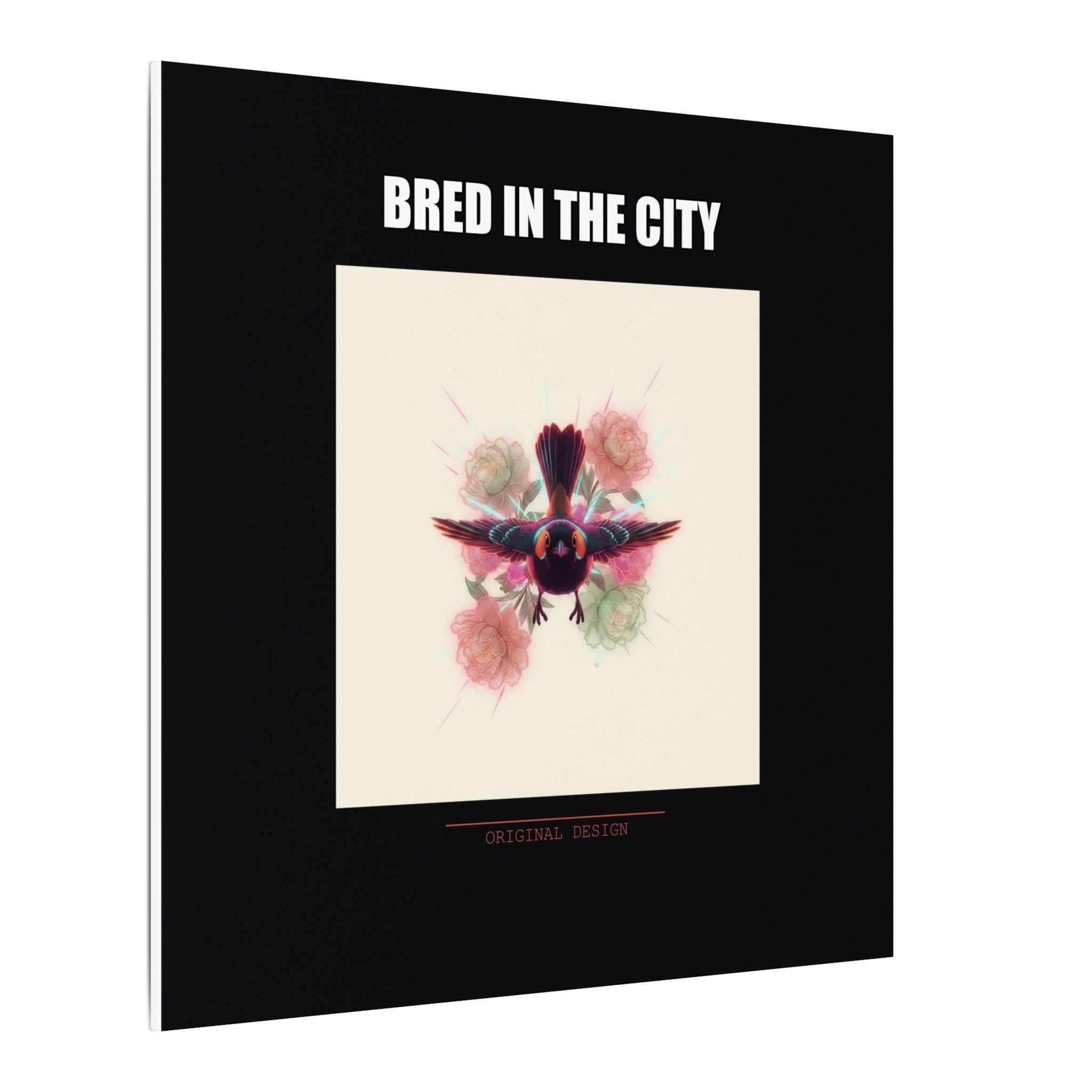 BRED IN THE CITY Flying Bird & Roses Matte Canvas