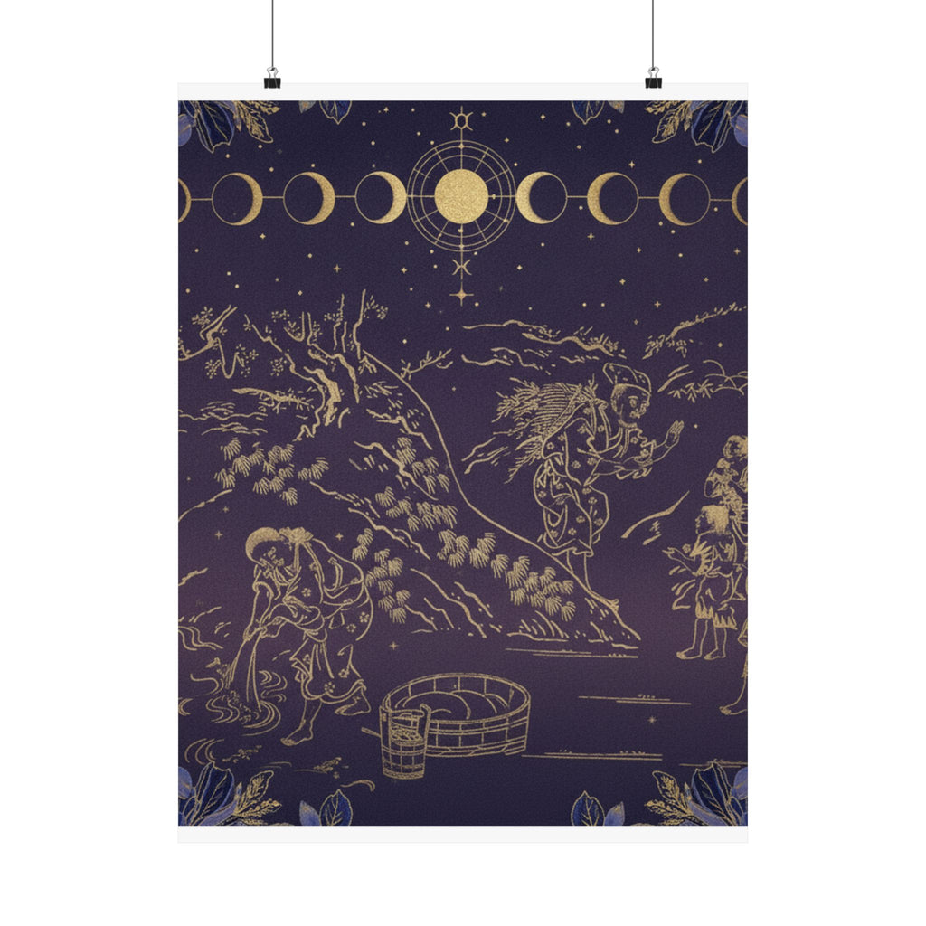 Celestial — Fagot–Gatherer Finds Boy With Sparrow — Matte Poster