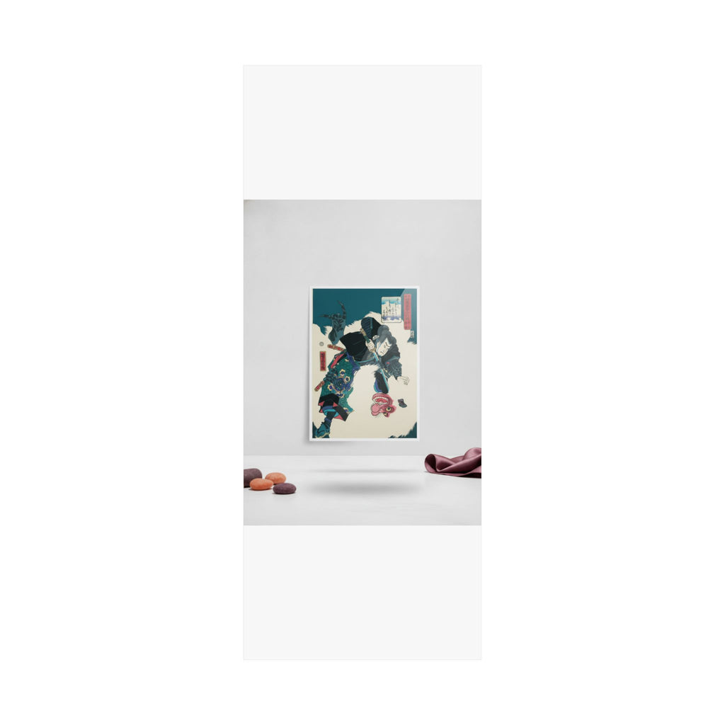 Product Marketing — The Warrior Slaying The Giant White Hihi — Matte Poster