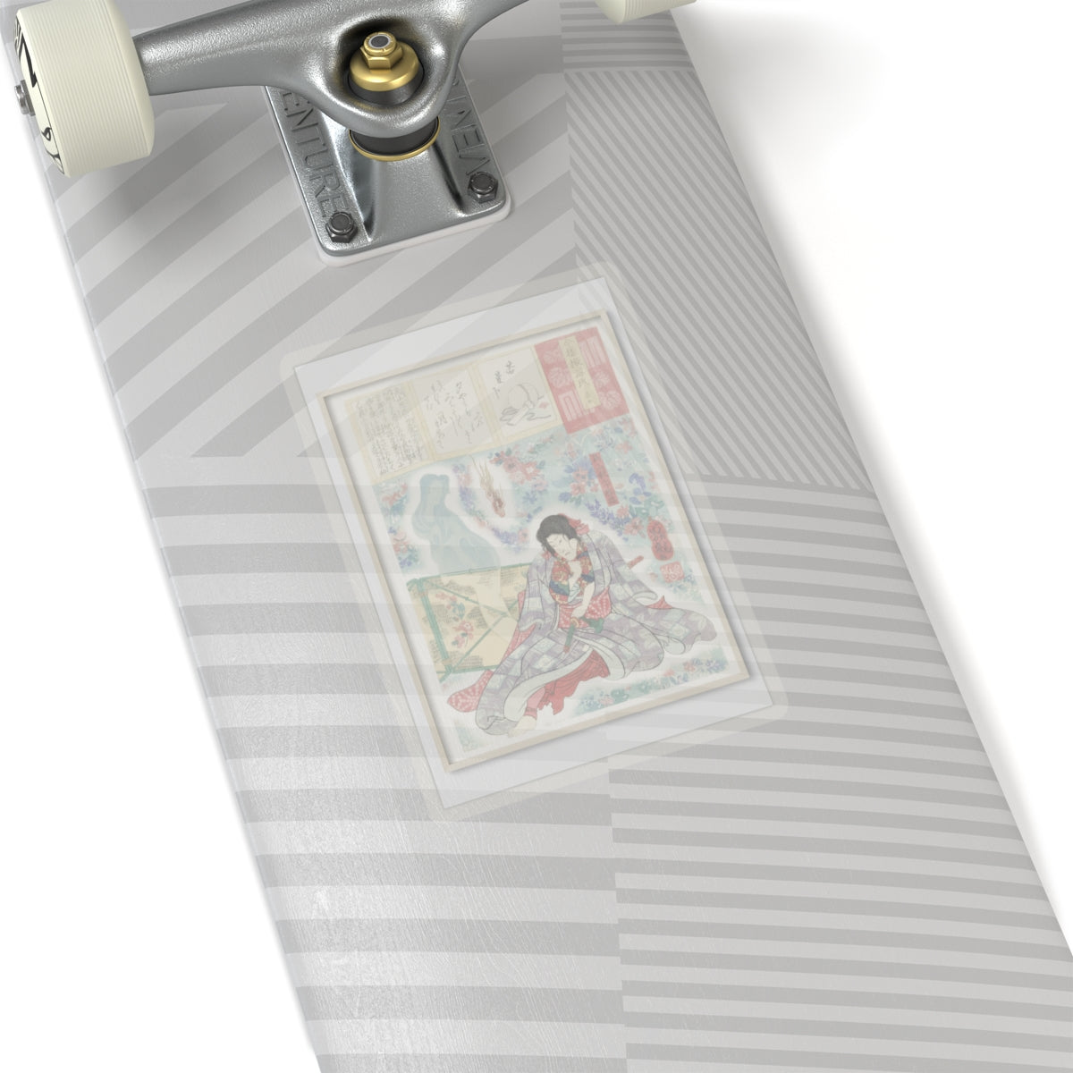 Watercolor — Toriyama Akinari Terutada With Ghost; (The Lavender Chapter) — Kiss-Cut Sticker