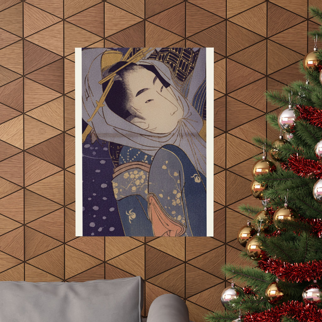 Celestial — Girl And Lover In Snow — Matte Poster