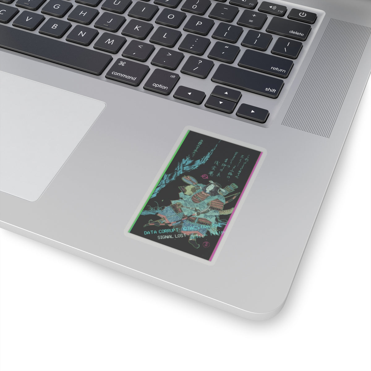 Glitch Culture — Female Warrior In Armor — Kiss-Cut Sticker