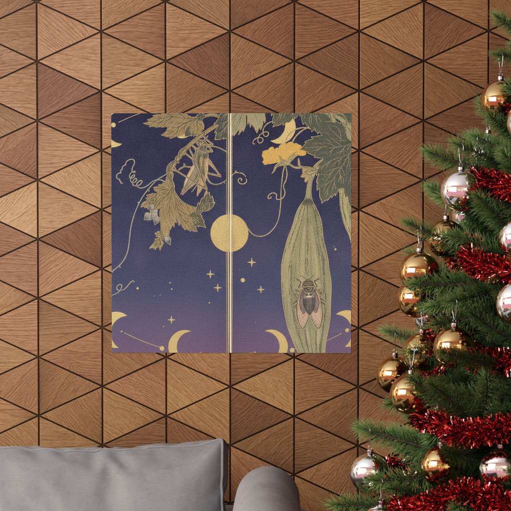 Celestial — Grasshopper (Kirigirisu); Cicada (Semi), From The Picture Book Of Crawling Creat — Matte Poster
