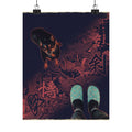Japanese Street — Dog — Matte Poster