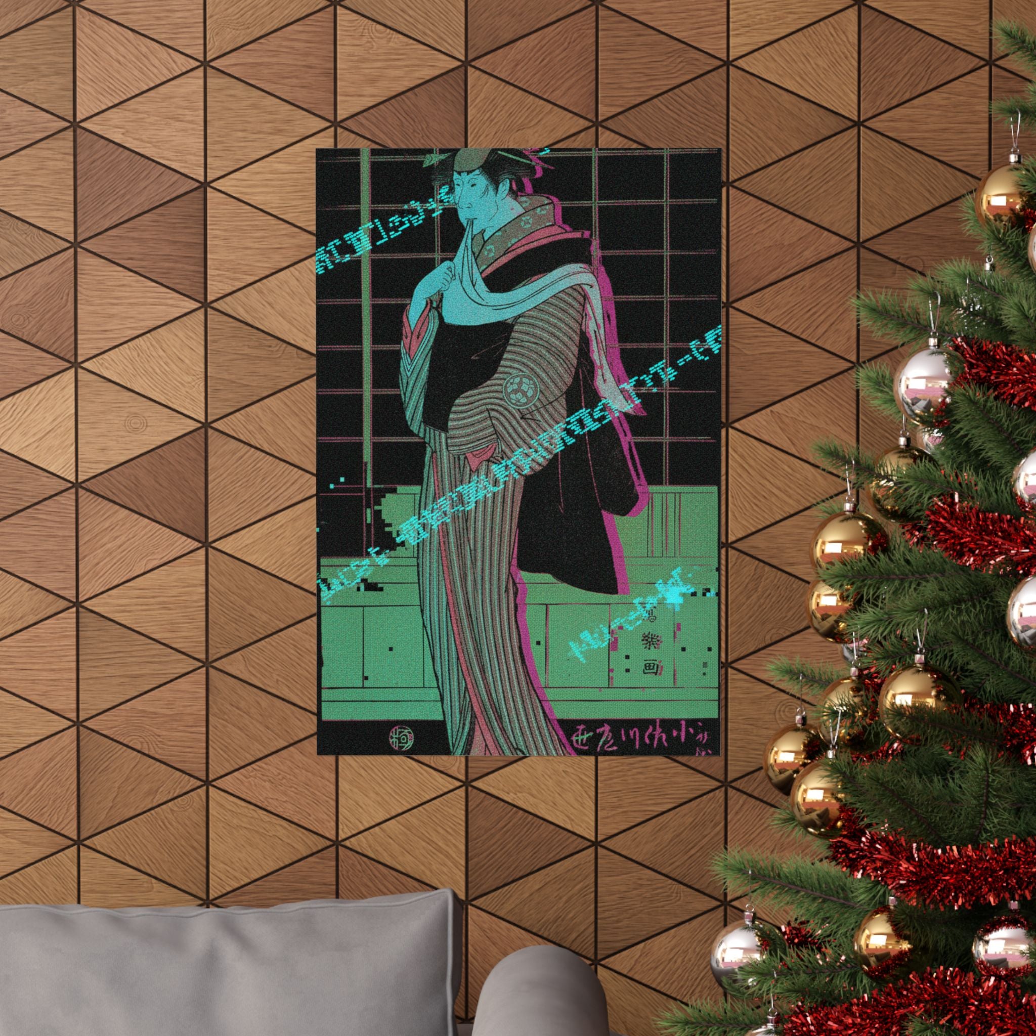 Glitch Culture — Osagawa Tsuneyo Ii As The Hairdresser O-Roku — Matte Poster