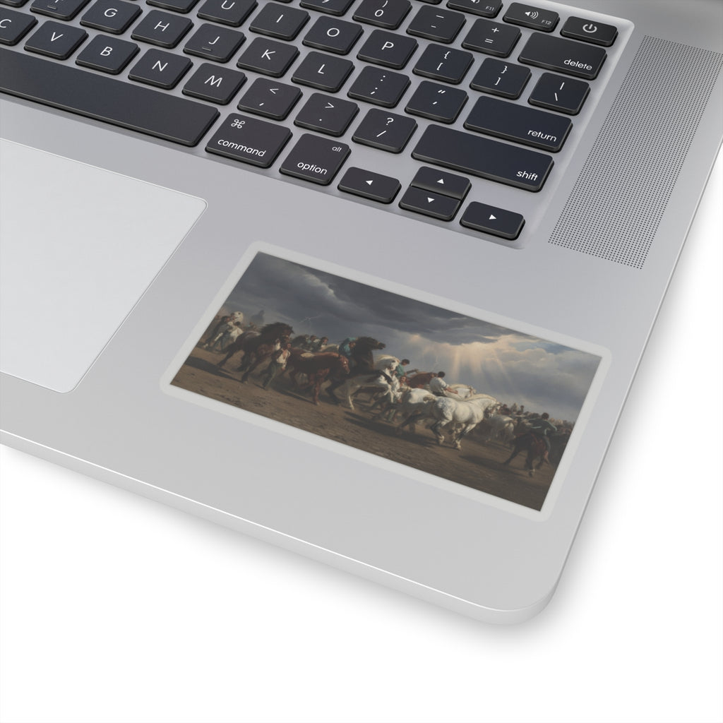Dramatic Storm — Horse — Kiss-Cut Sticker