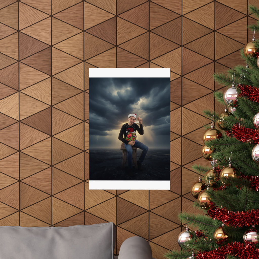 Dramatic Storm — Person — Matte Poster