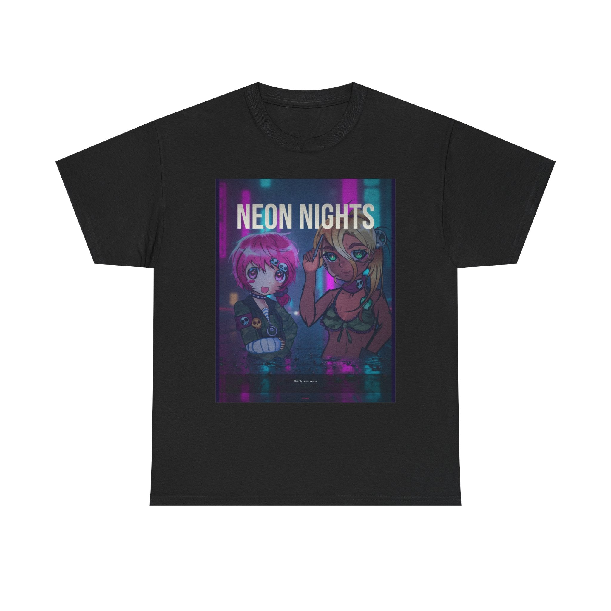 NEON NIGHTS graphic tee by Zukkay